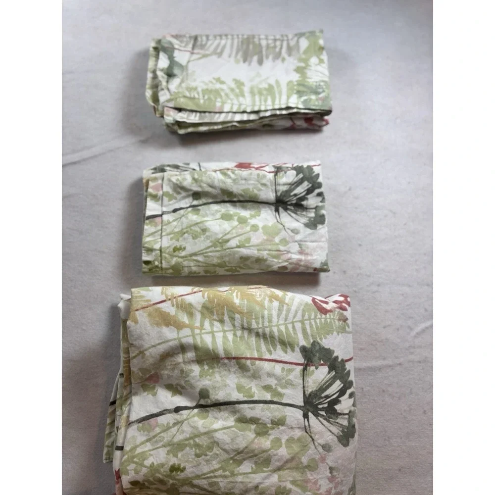 Pier 1 Imports Floral‎ Queen/Full Duvet Cover & 2 Pillow Shams 90